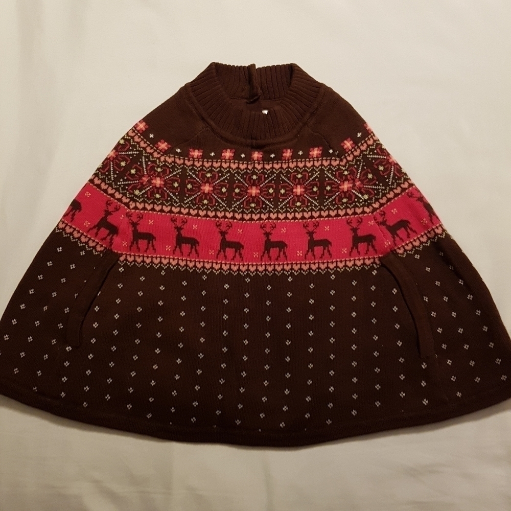 Gymboree girls size 2T Tyrolean Lure Line poncho cape